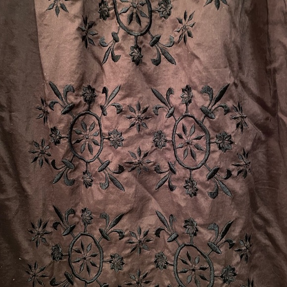 Chocolate brown flutter sleeve dress - Picture 6 of 10